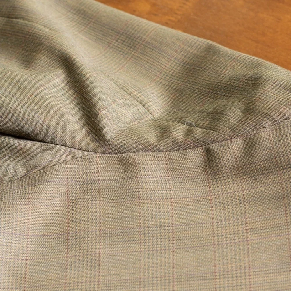 Vintage Emanuel Ungaro L'homme Size 42 Tan Virgin Wool Blazer 90s IT 52 Luxury